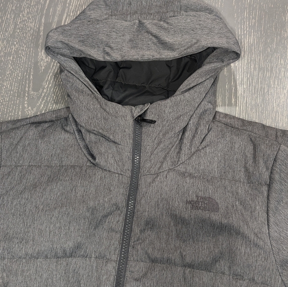 The North Face Puffer Coat Long Lightweight Size Medium Grey - Picture 4 of 8